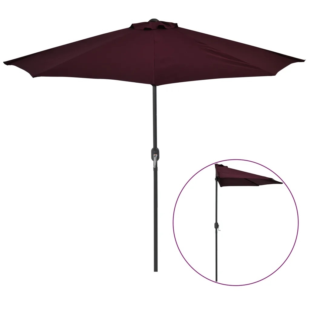 Parasol de balcon mât en aluminium — vue 3