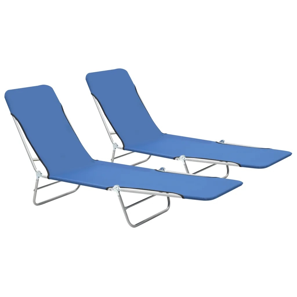 Lot de 2 chaises longues pliables — vue 6