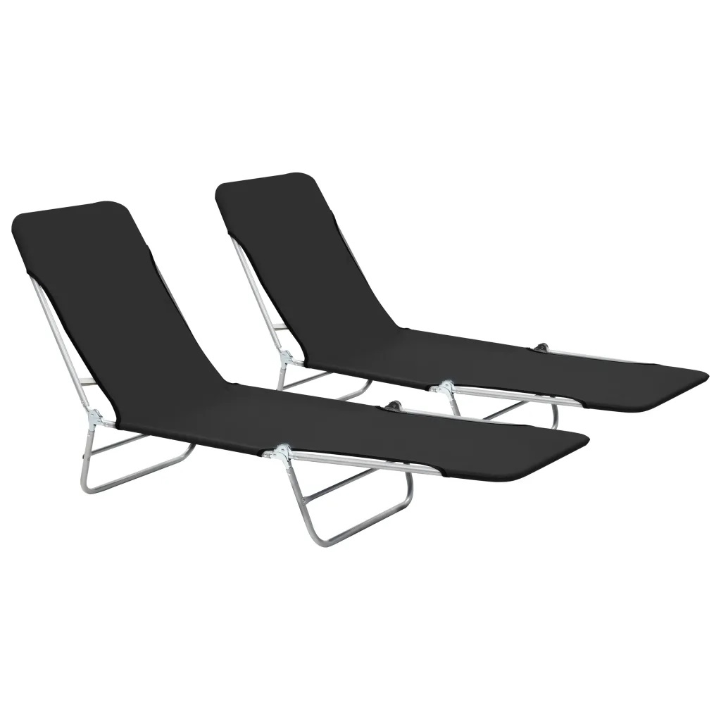 Lot de 2 chaises longues pliables — vue 6