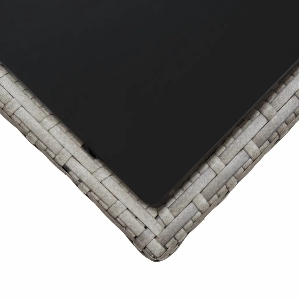 Table basse de jardin avec plateau en verre — vue 4