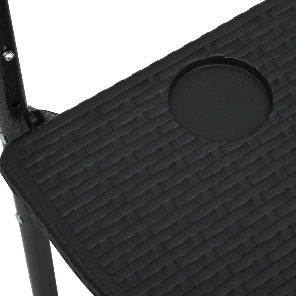 Table de balcon aspect rotin — vue 4