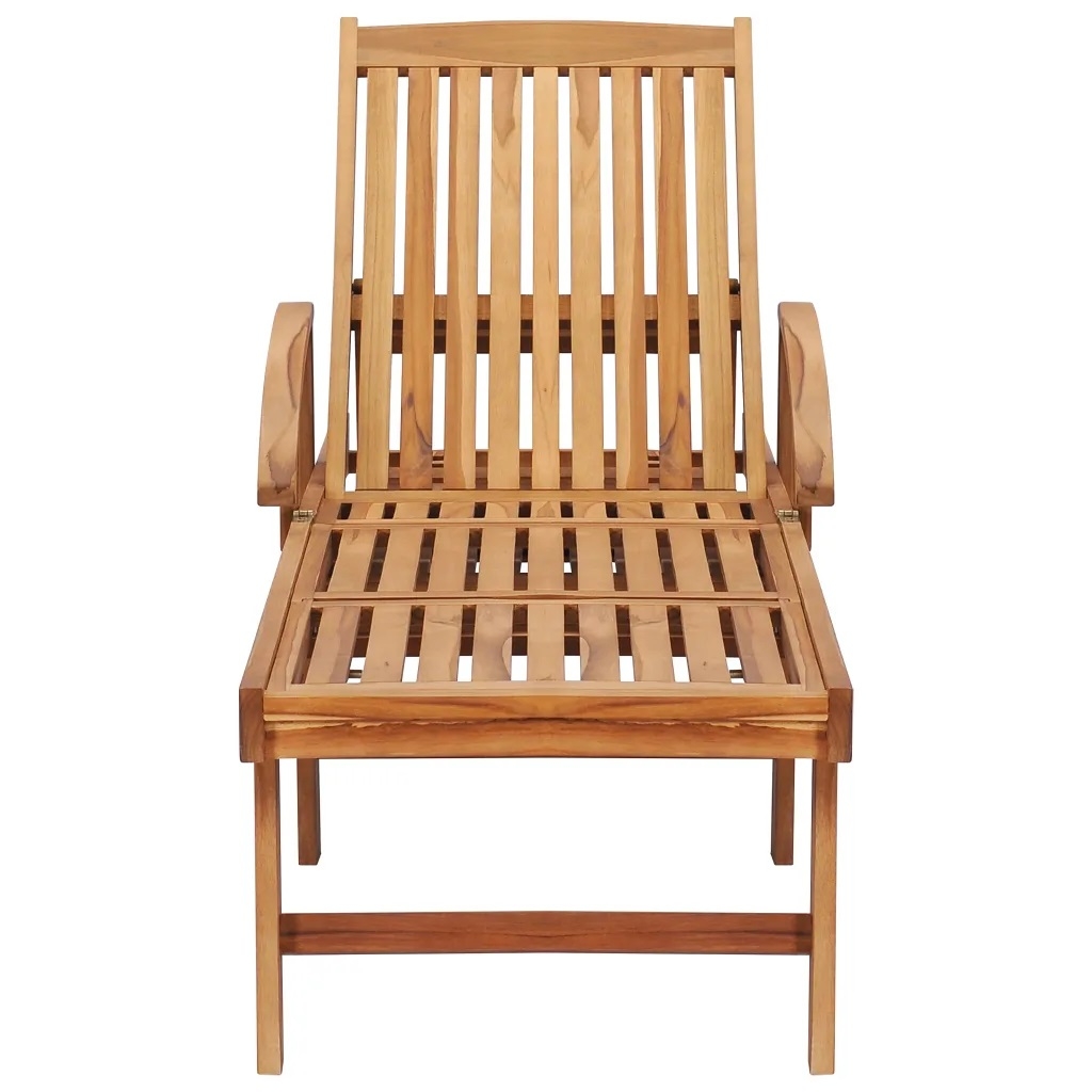 Chaise longue avec table en bois — vue 5