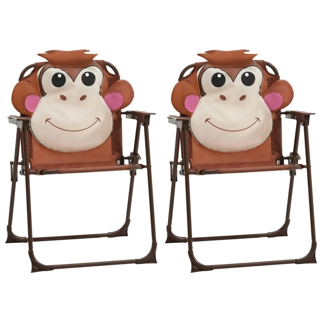 Petit salon de jardin pour enfant avec parasol Singe Rigolo — vue 3