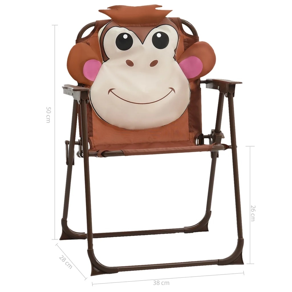 Petit salon de jardin pour enfant avec parasol Singe Rigolo — vue 4