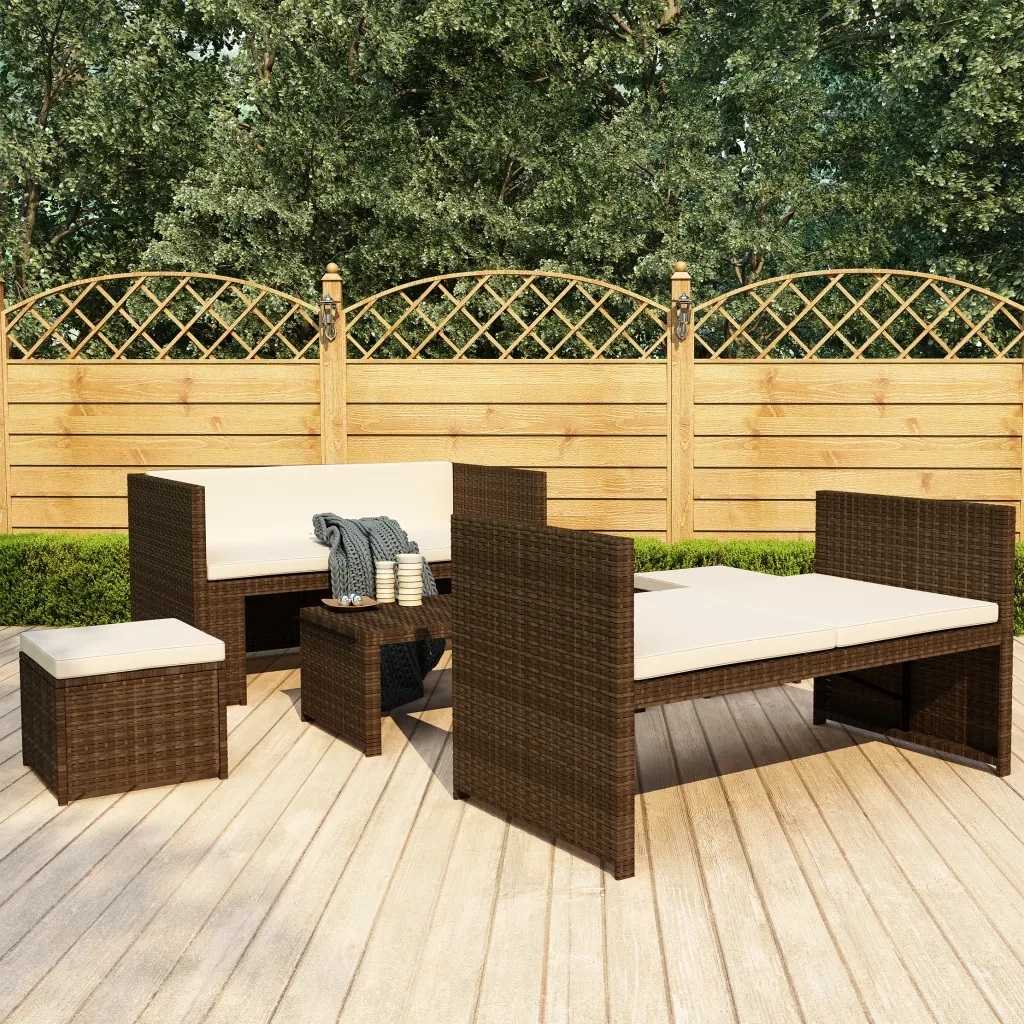 Salon de jardin 5 pièces avec coussins — vue 6