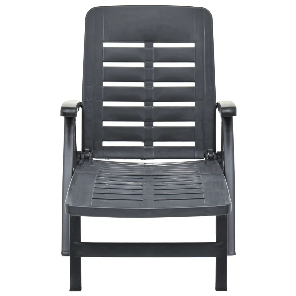 Chaise longue pliable unie — vue 4