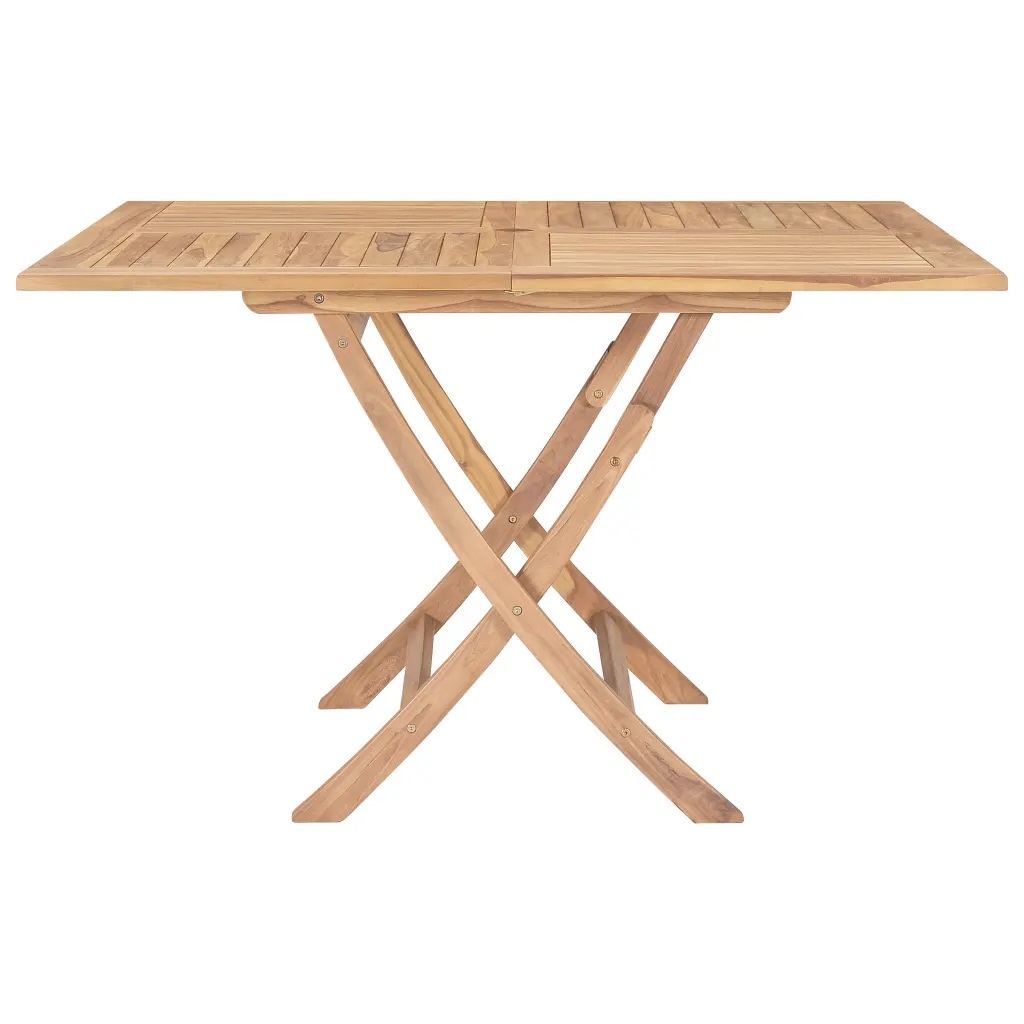 Table de jardin pliable en bois — vue 3