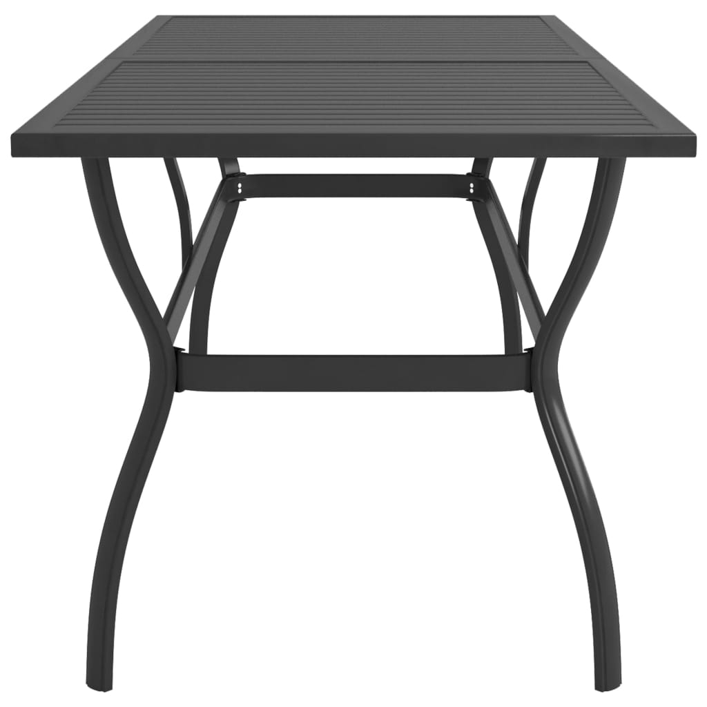 Table de jardin à lattes — vue 3