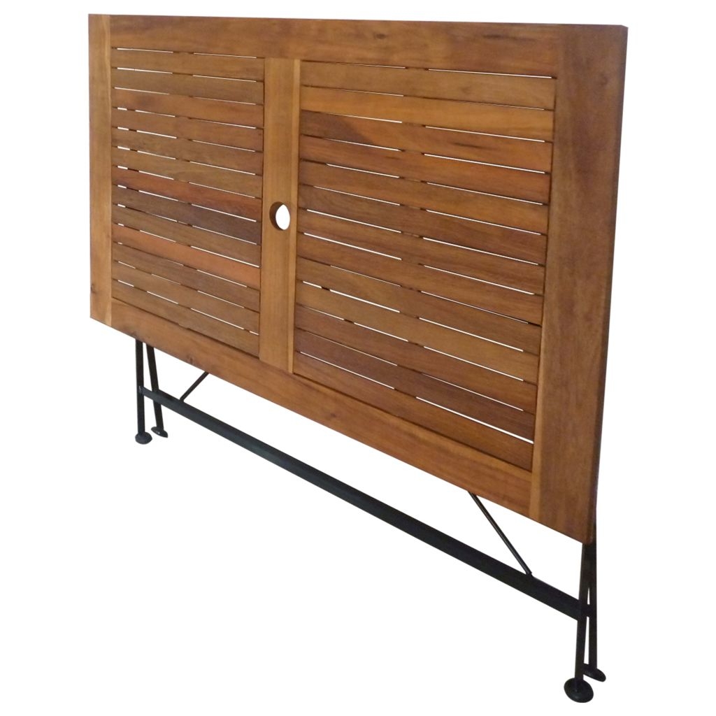 Table de jardin pliable en acacia — vue 3