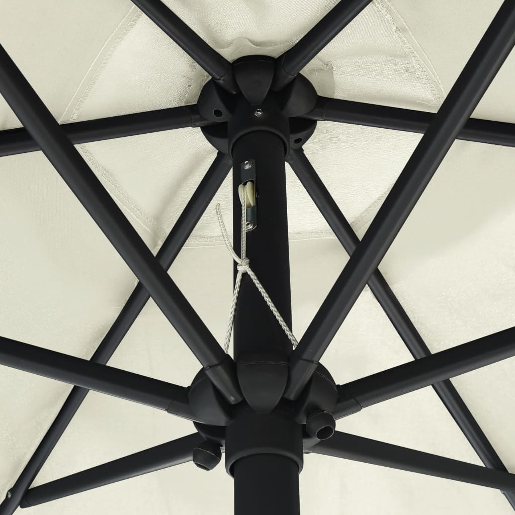 Parasol droit Ø 270 cm avec LED — vue 4