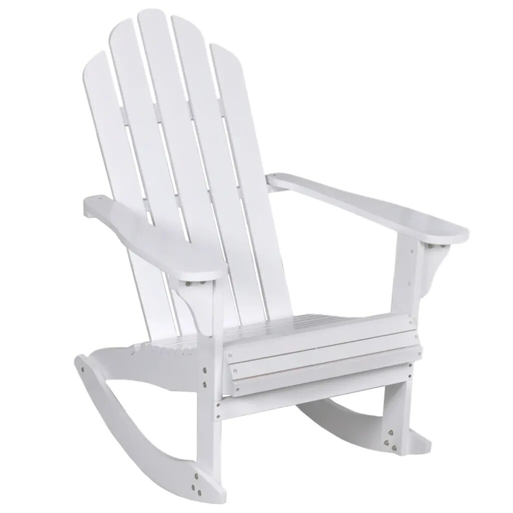 Rocking chair de jardin en bois — vue 6