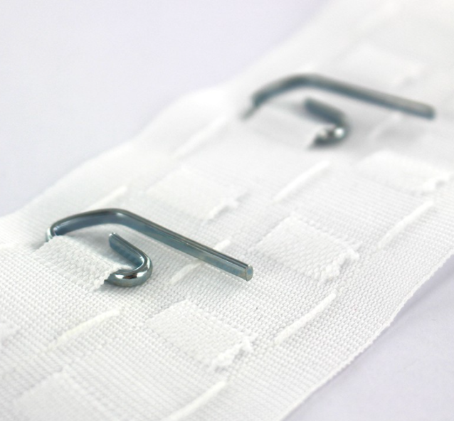 Lot de 25 agrafes escargot pour galon fronceur / ruflette