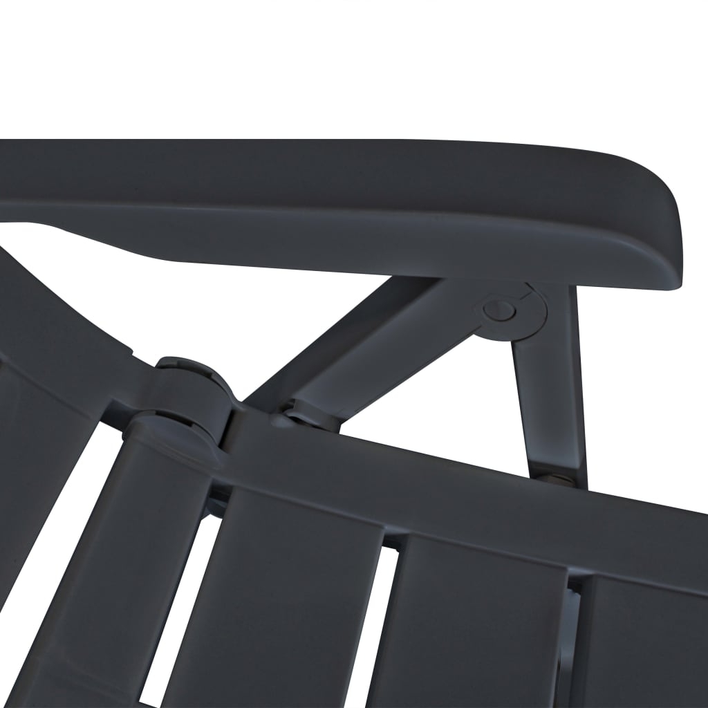 Lot de 2 chaises de jardin inclinables pliables — vue 4