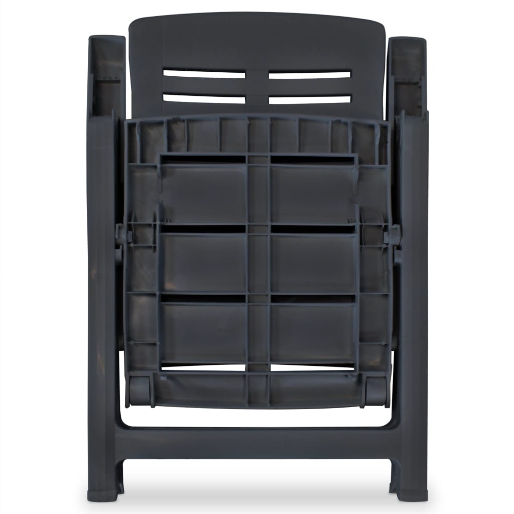 Lot de 2 chaises de jardin inclinables pliables — vue 5