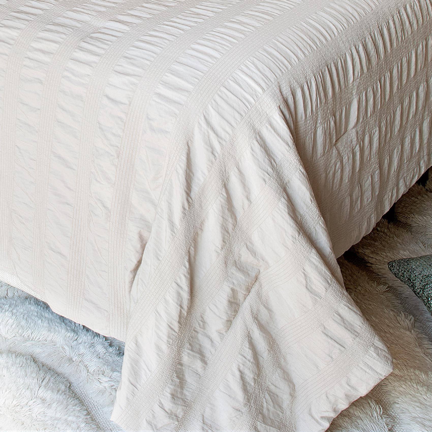Jeté de lit Effet Seersucker — vue 4