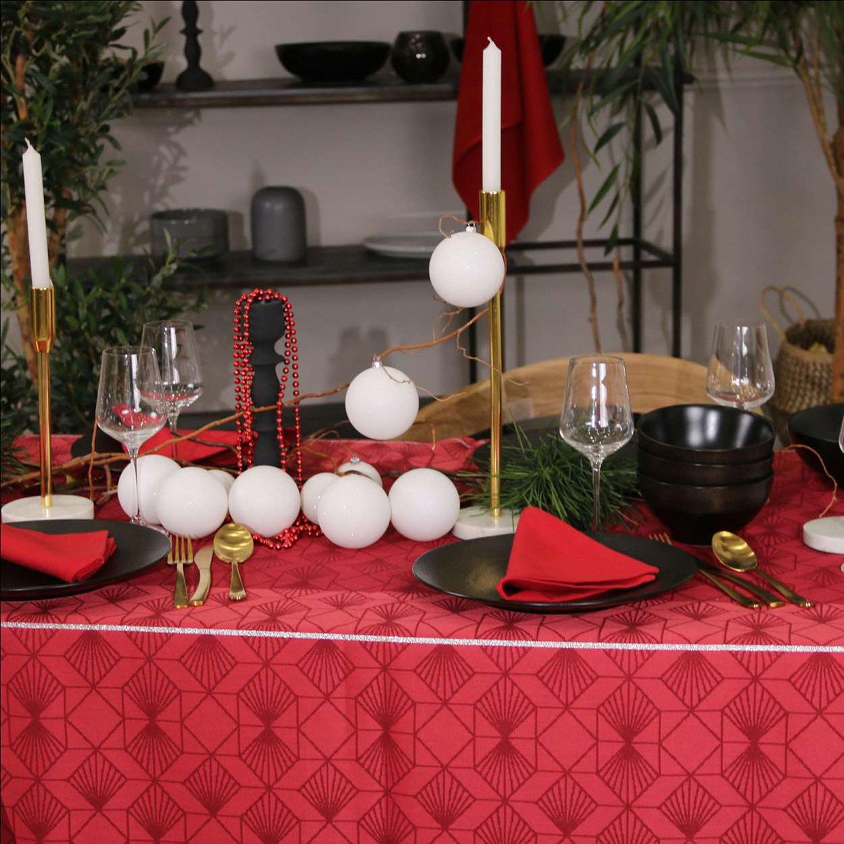 Serviette de Noël brodée — vue 5