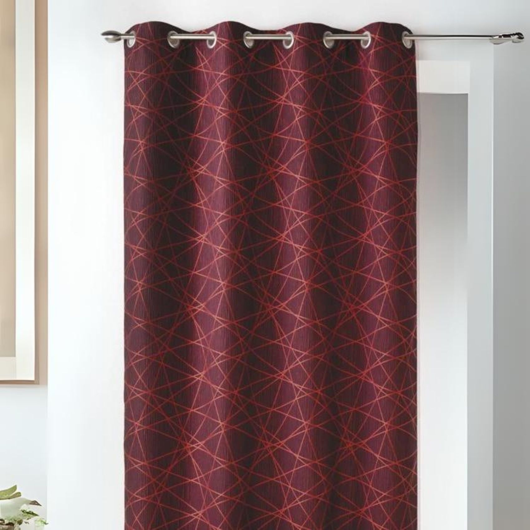 Rideau en Jacquard à Imprimés Design — vue 5