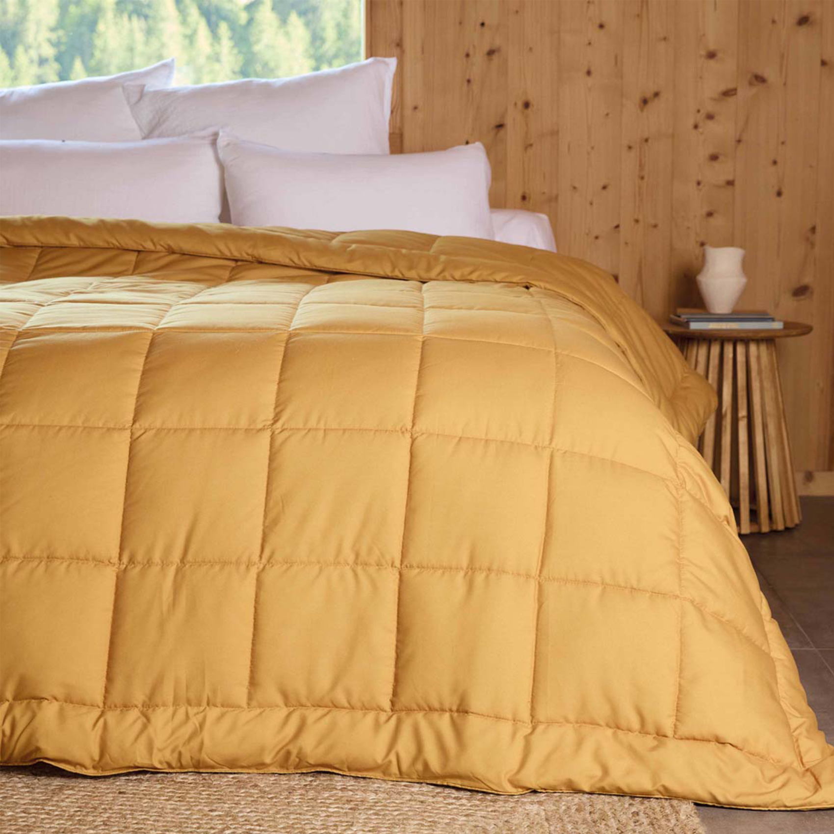 Edredon ou couvre-lit matelassé peau de pêche Oekotex — vue 6