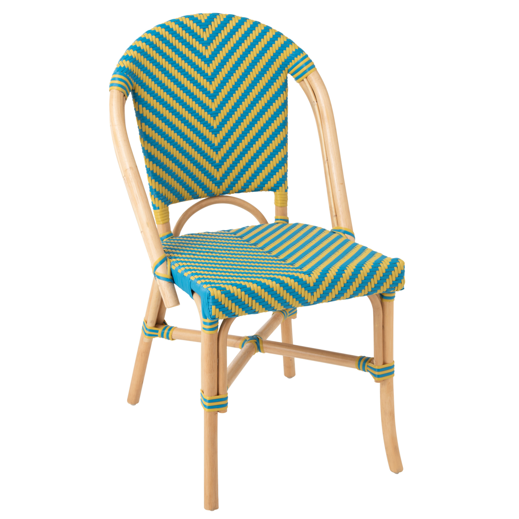 Chaise de jardin en rotin tressé