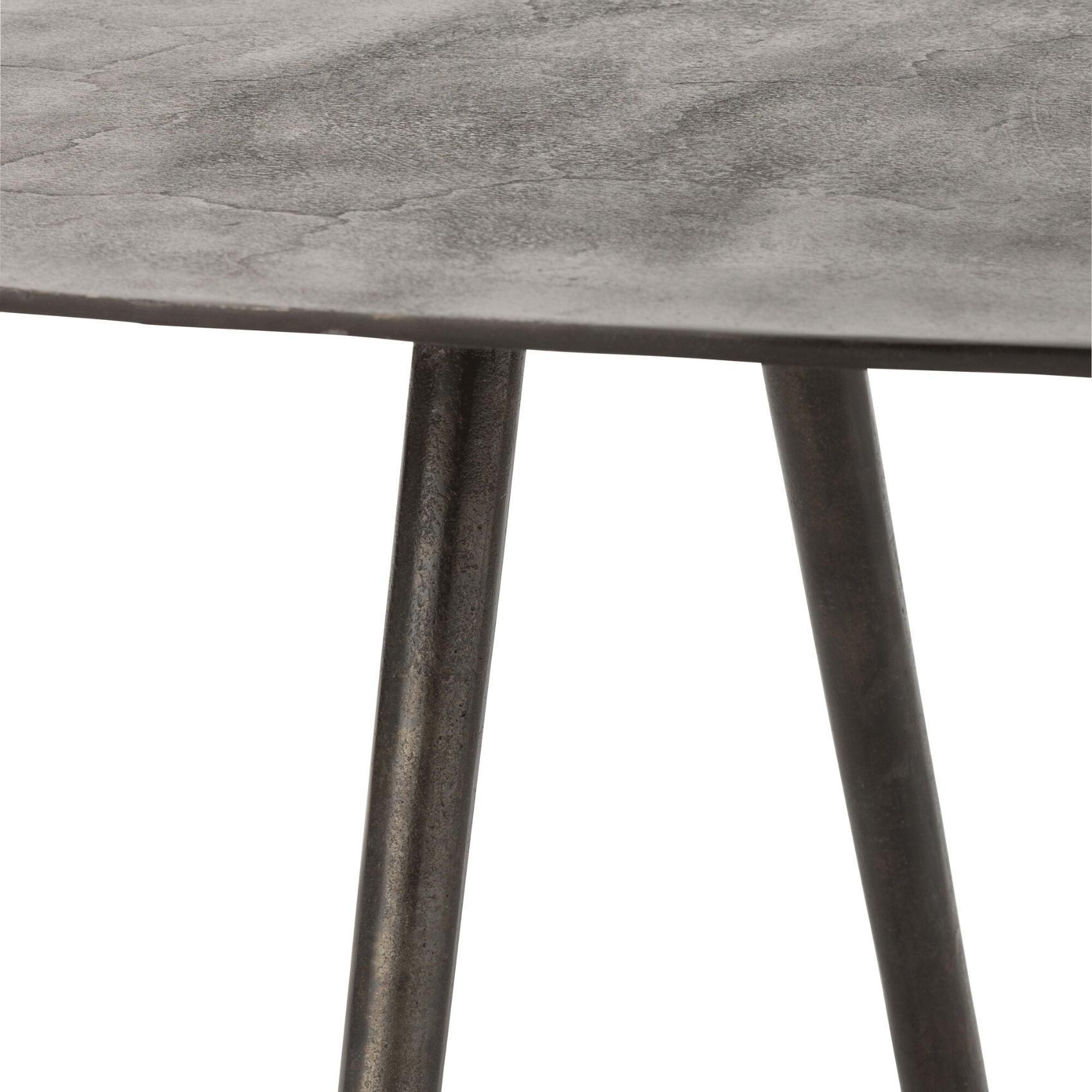 Table de salon goutte en aluminium et fer J-Line — vue 3