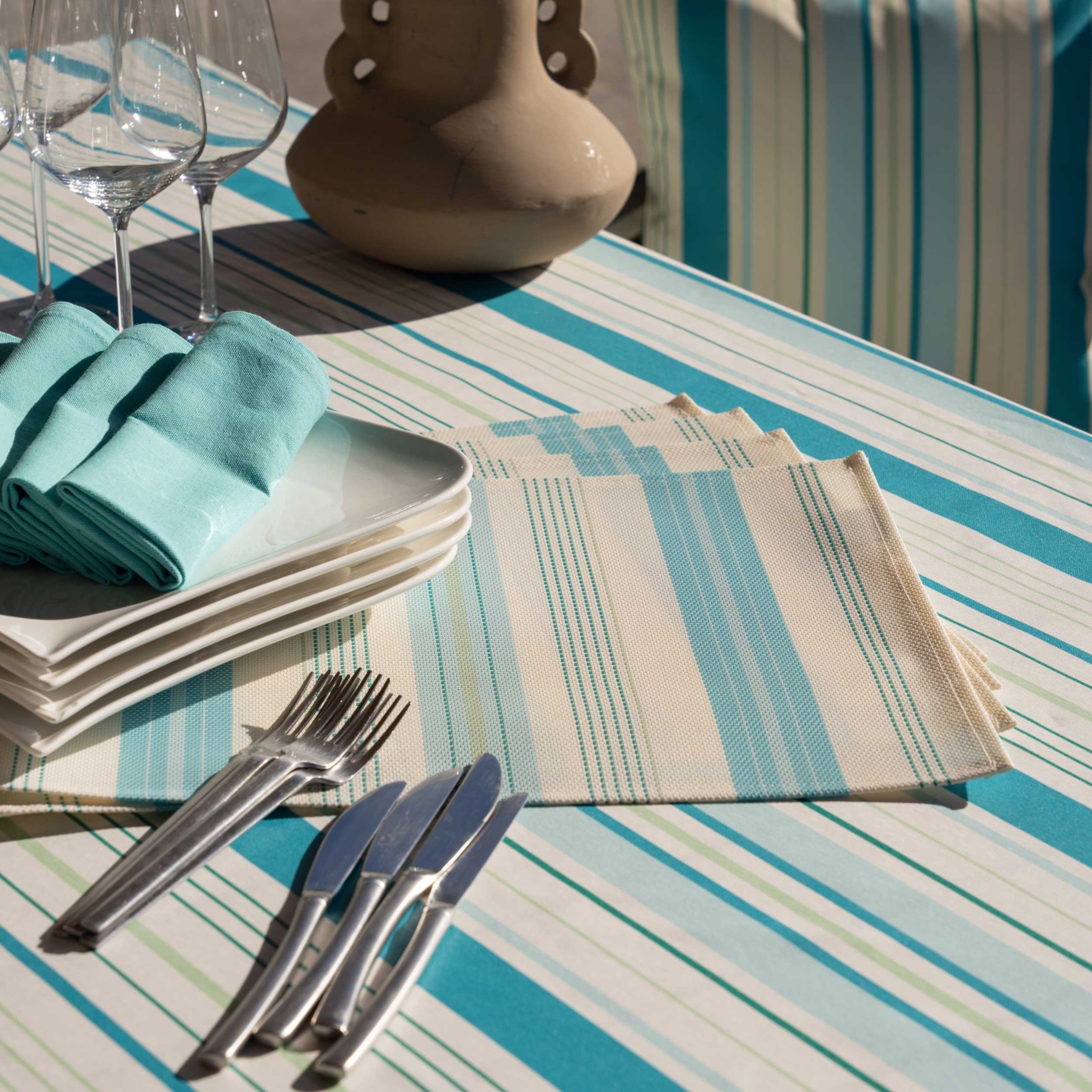 Set de table rectangulaire enduite — vue 4