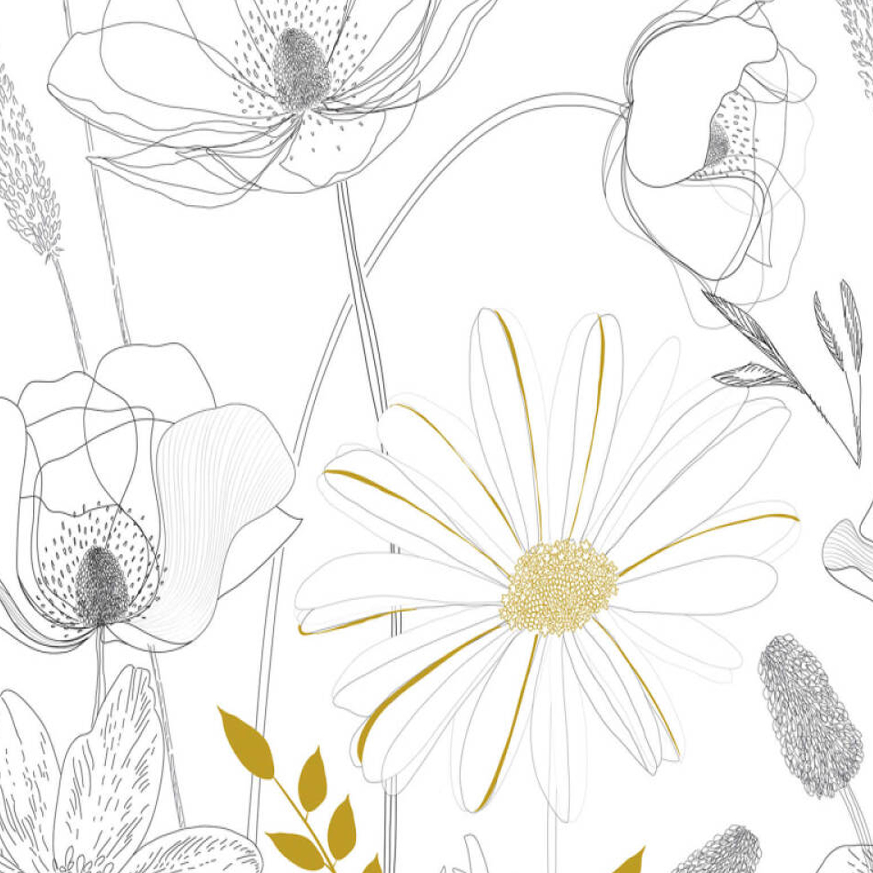 Papier peint esprit floral — vue 3