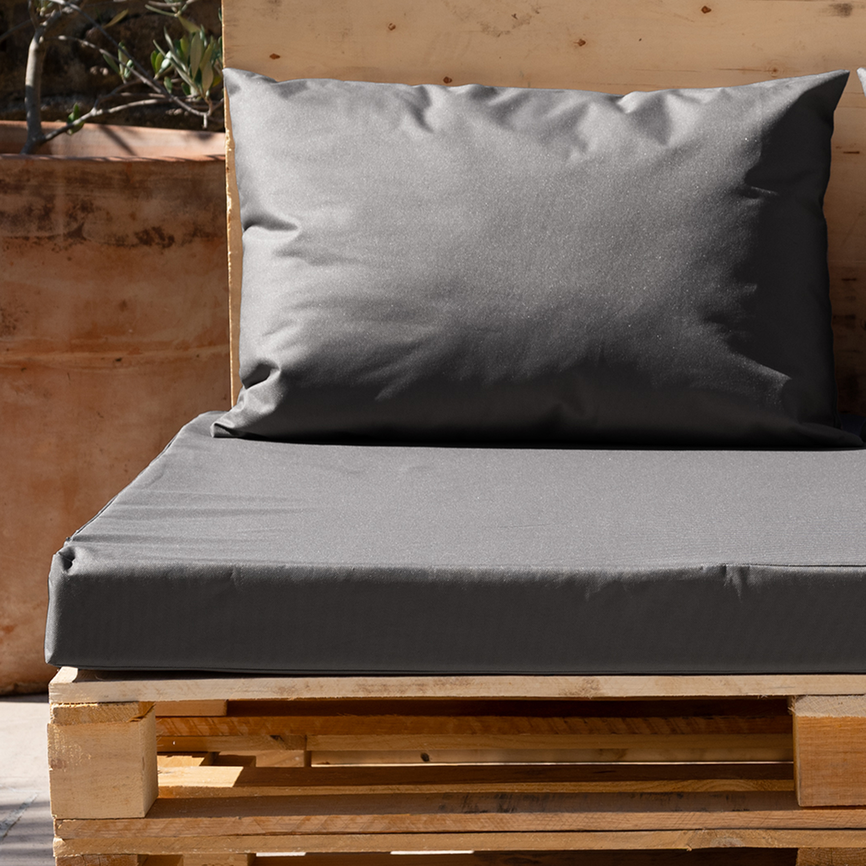 Set de 3 coussins palette extérieur  imperméable et déhoussable MINORQUE — vue 3