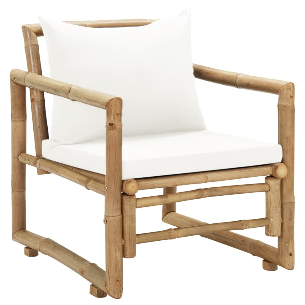 Duo de chaises de jardin en bambou — vue 4