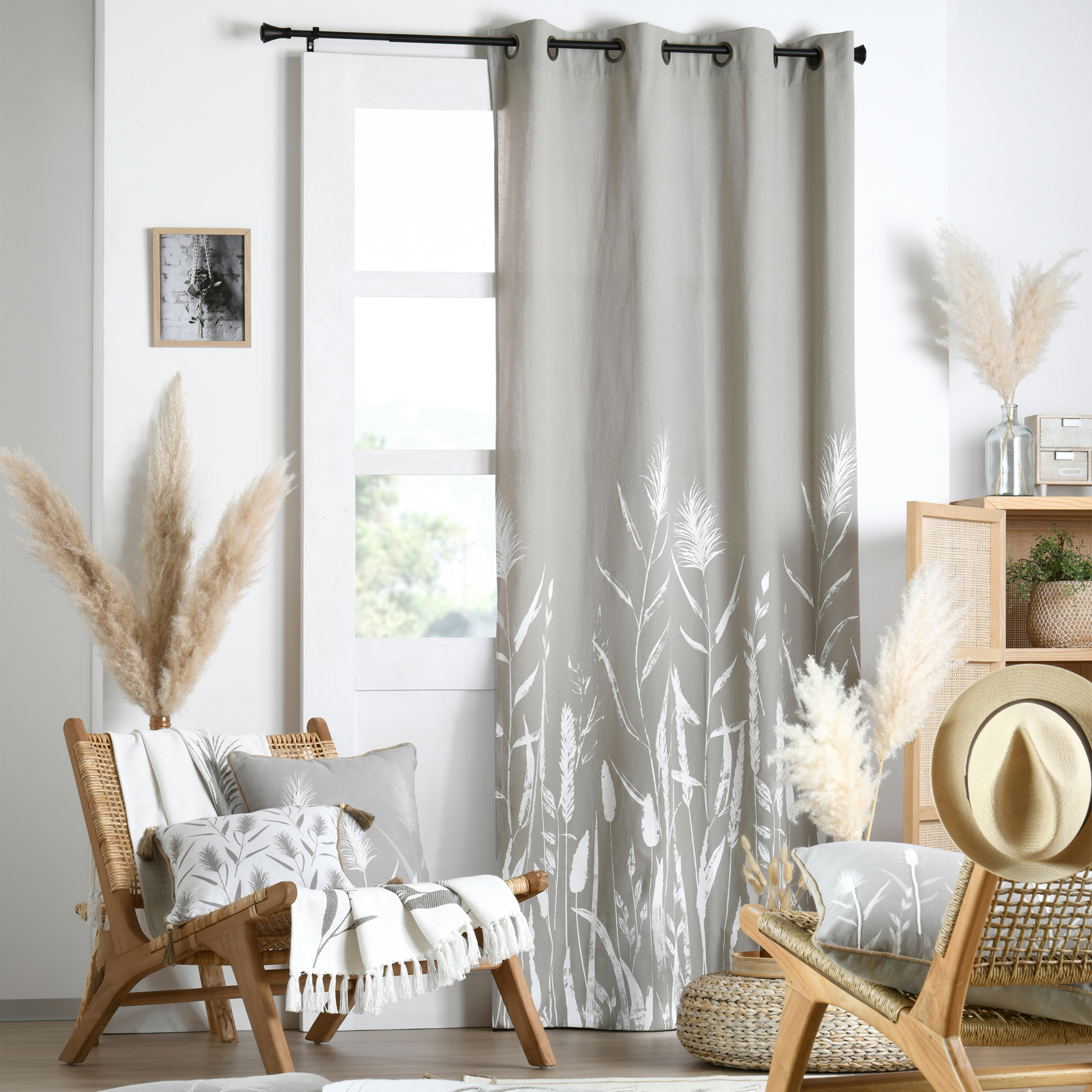 Coussin décoratif pampa en coton — vue 4