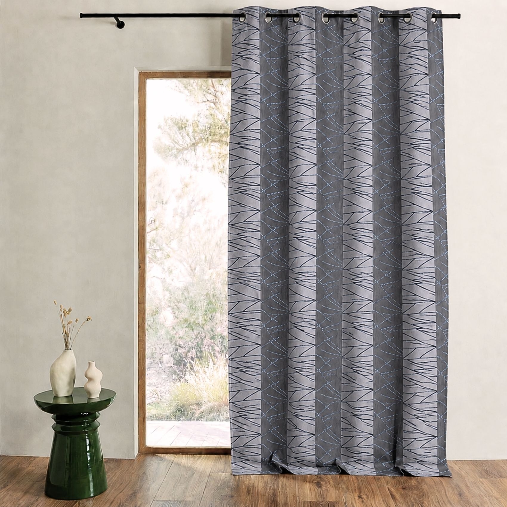 Rideau en Jacquard à Rayures Verticales Fun