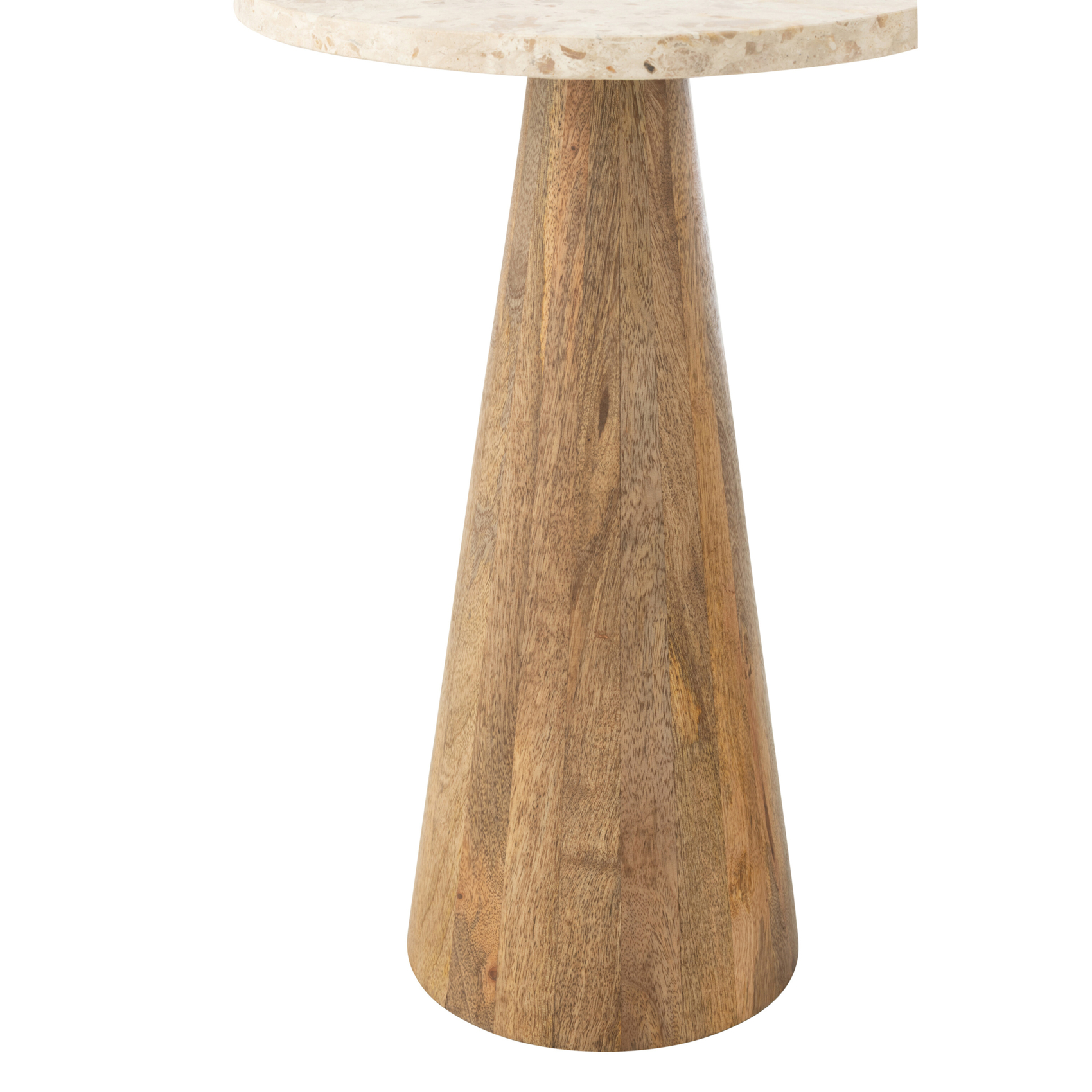 Lot de 2 tables d’appoint en bois effet marbre — vue 4