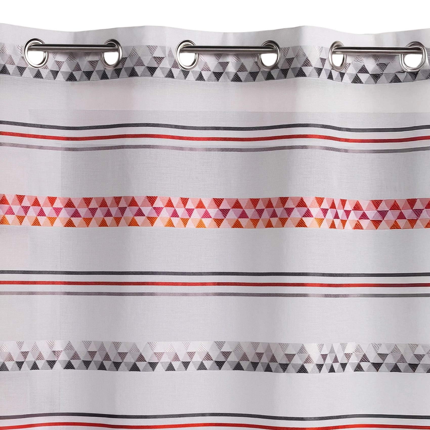 Voilage Jacquard en étamine géométrique — vue 3