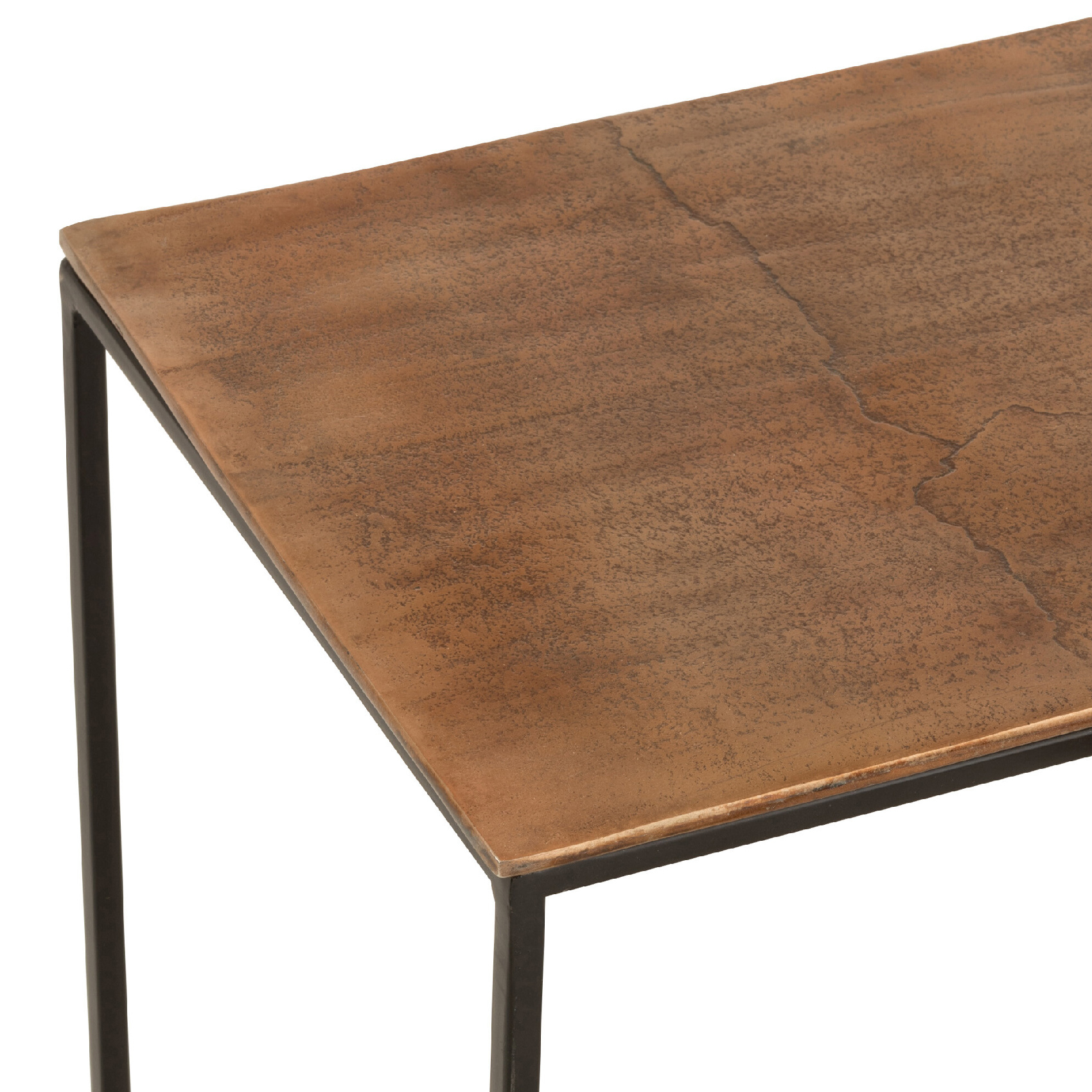 Lot de 3 table gigognes rectangulaires en aluminium — vue 5