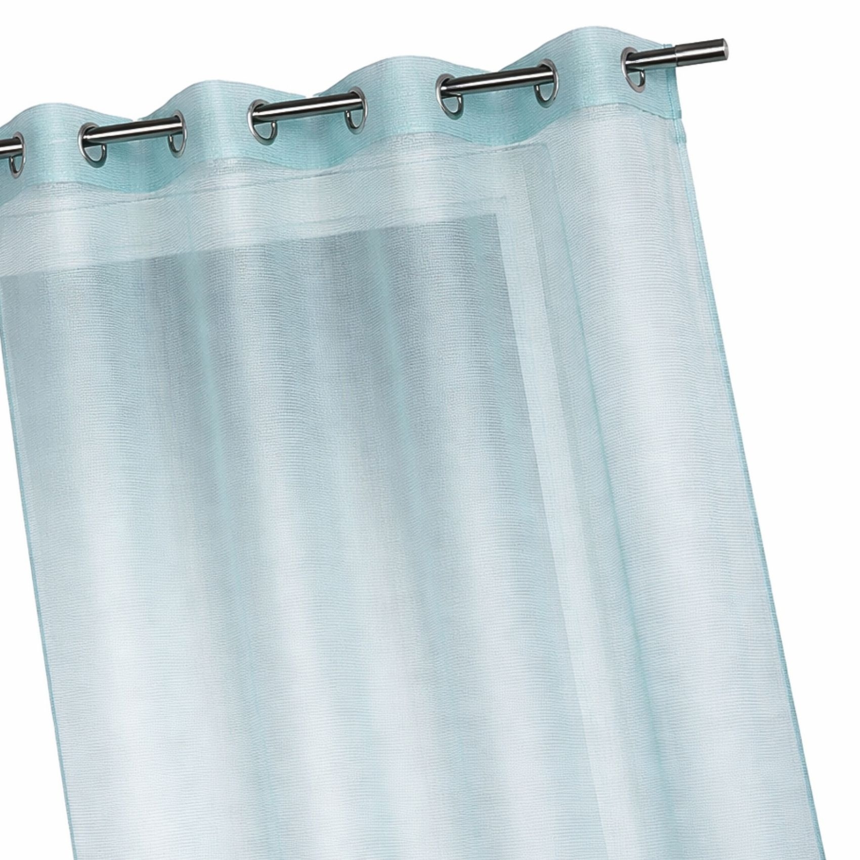 Voilage organza à fines rayures horizontales — vue 4