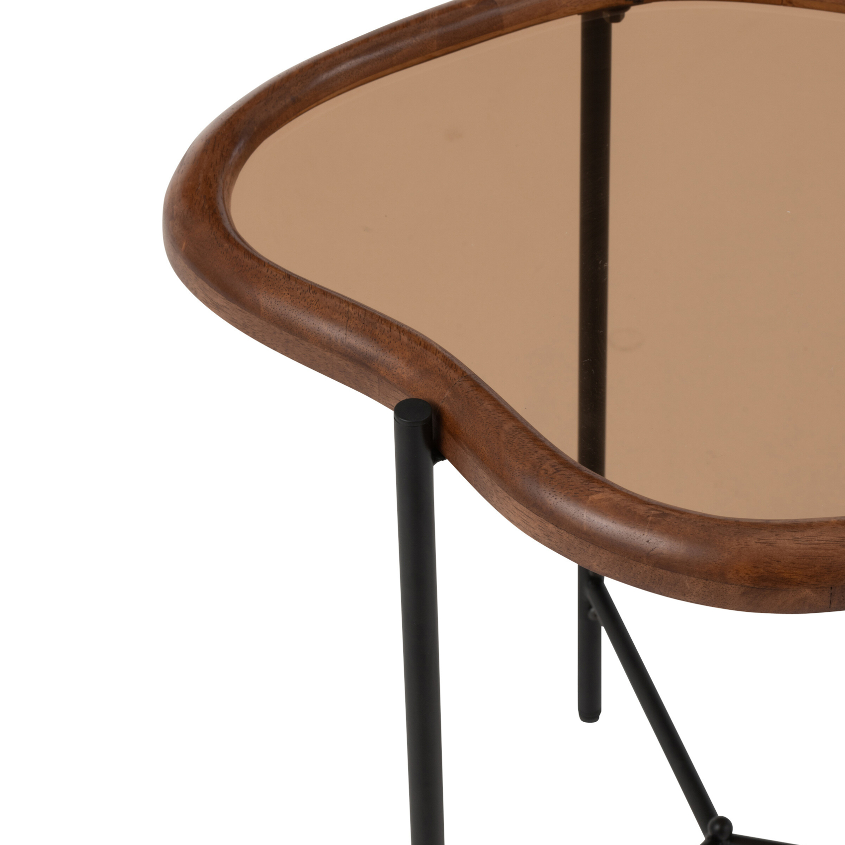 Table basse gigogne design organique — vue 3
