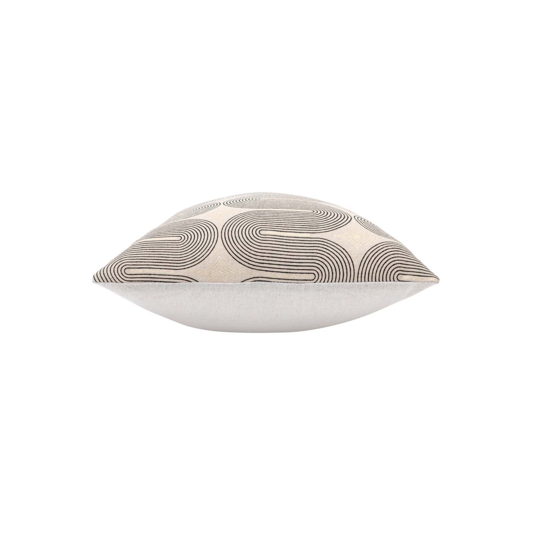 Coussin déhoussable en polycoton à imprimé métallisé — vue 4