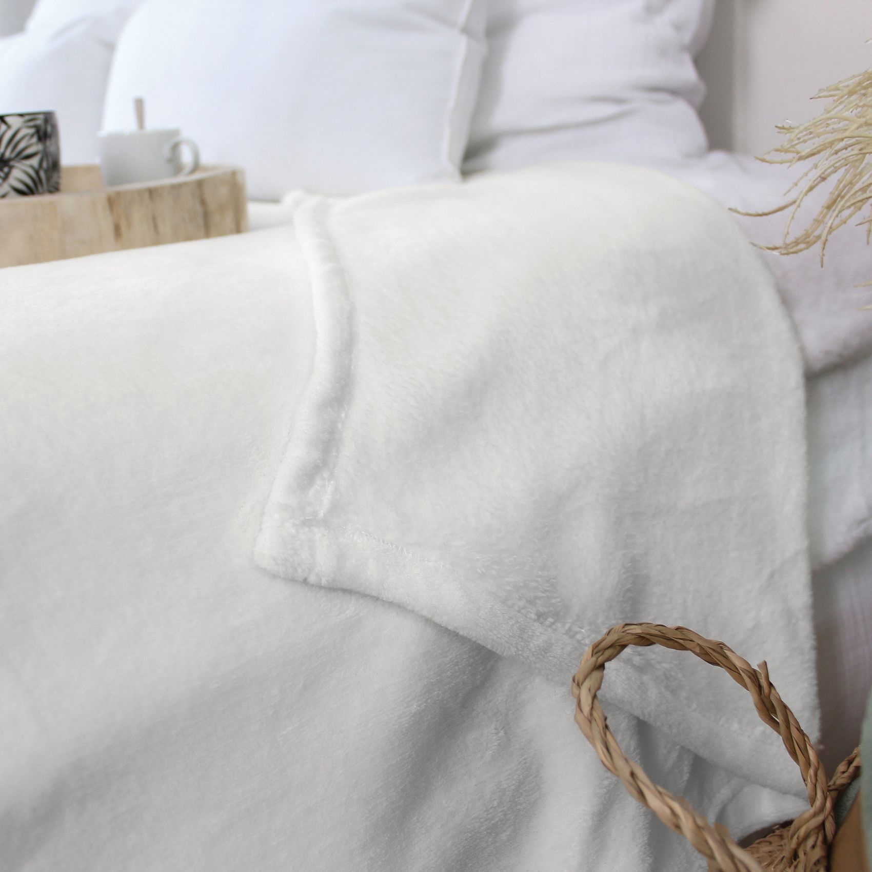 Couverture unie en molleton — vue 5