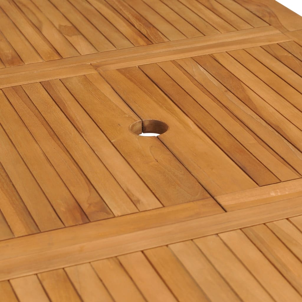 Table de jardin extensible en teck — vue 6