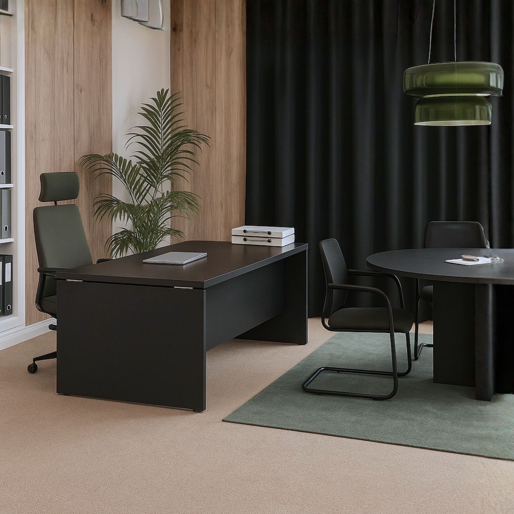 Rideau 100% occultant Ignifugé M1 Noir — vue 3