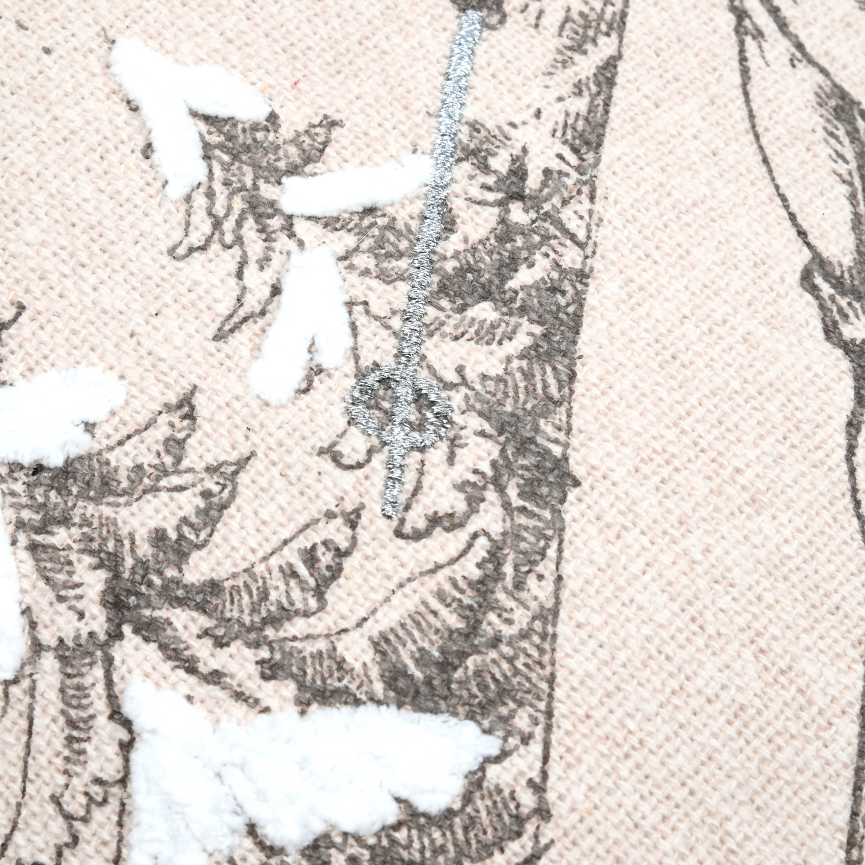 Coussin décoratif montagne ski en coton — vue 6