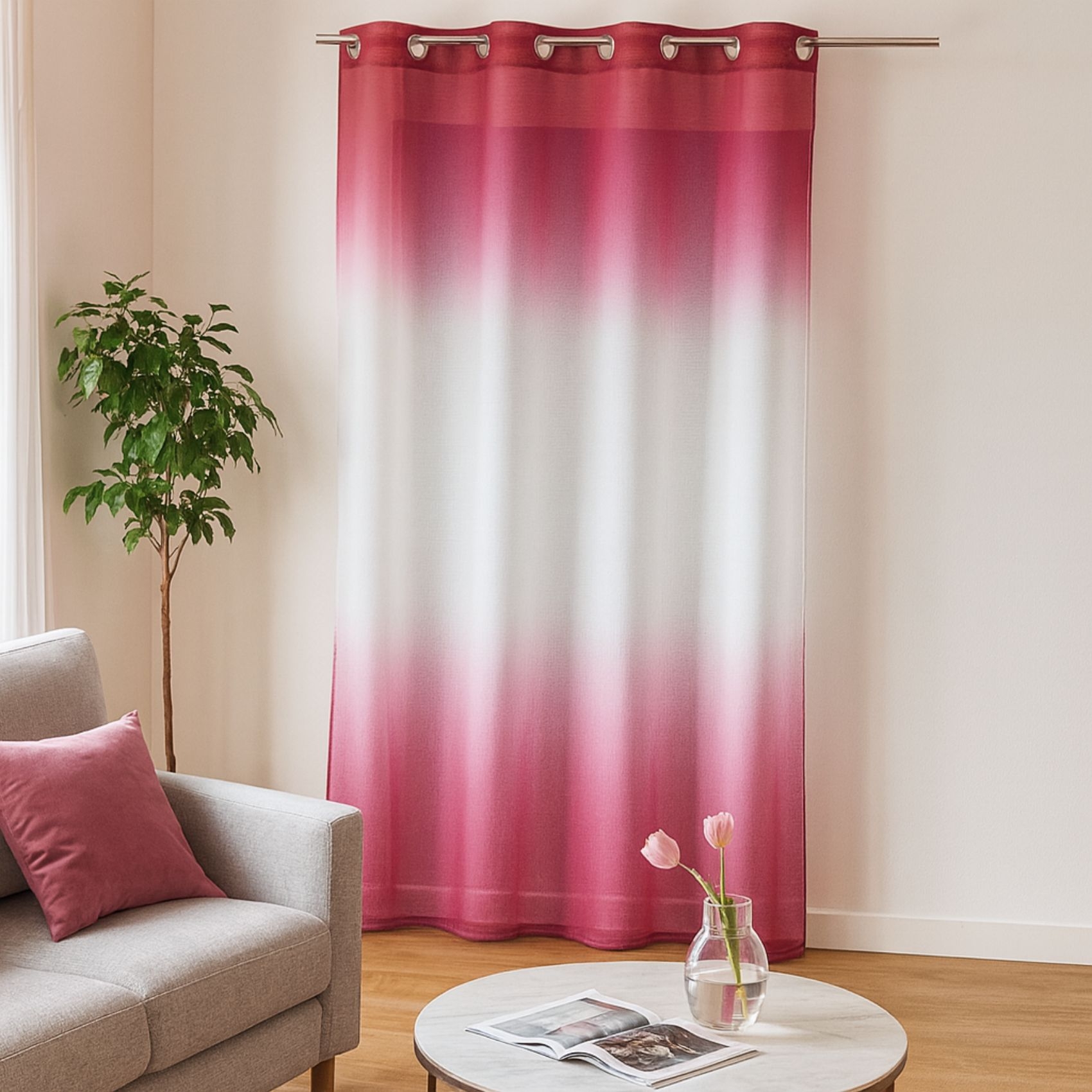 Voilage tie and dye coloré