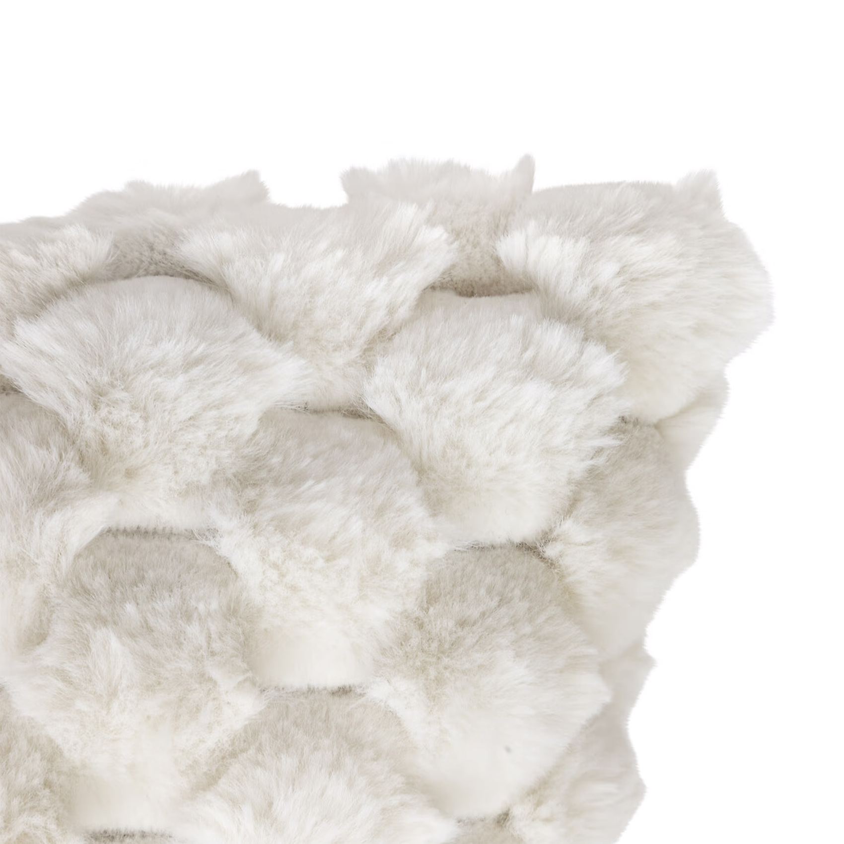 Coussin fausse fourrure Inuit effet tie and dye — vue 4