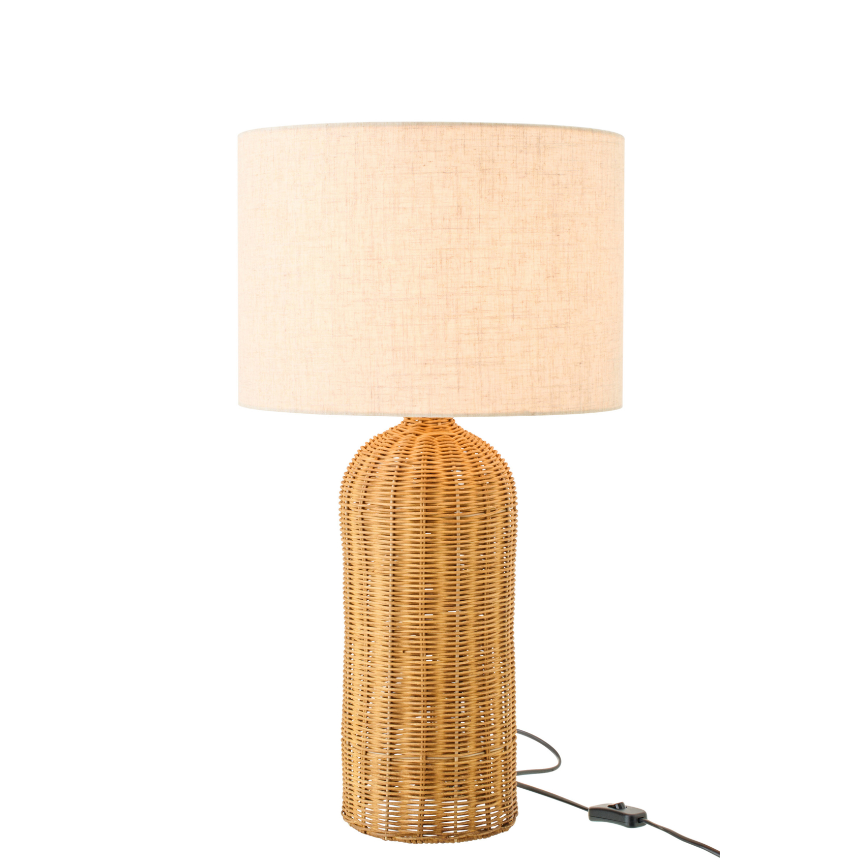 Lampe à poser en métal avec pied cylindrique ajouré — vue 3