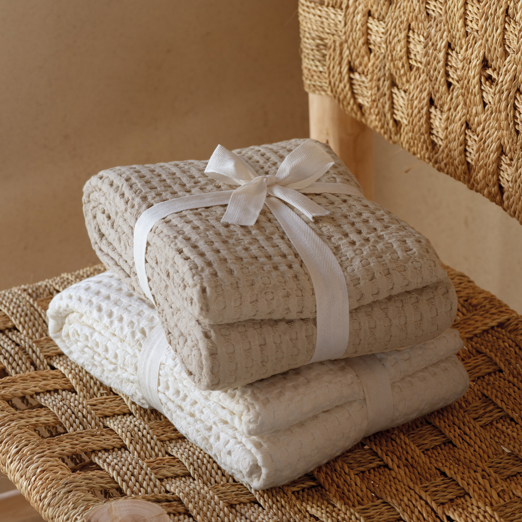 Plaid en coton gaufré — vue 4