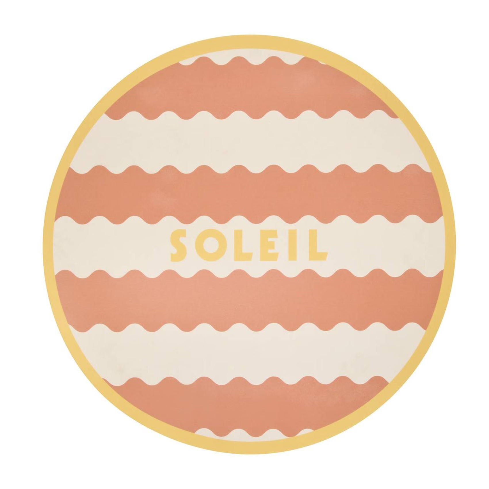 Set de table rond soleil