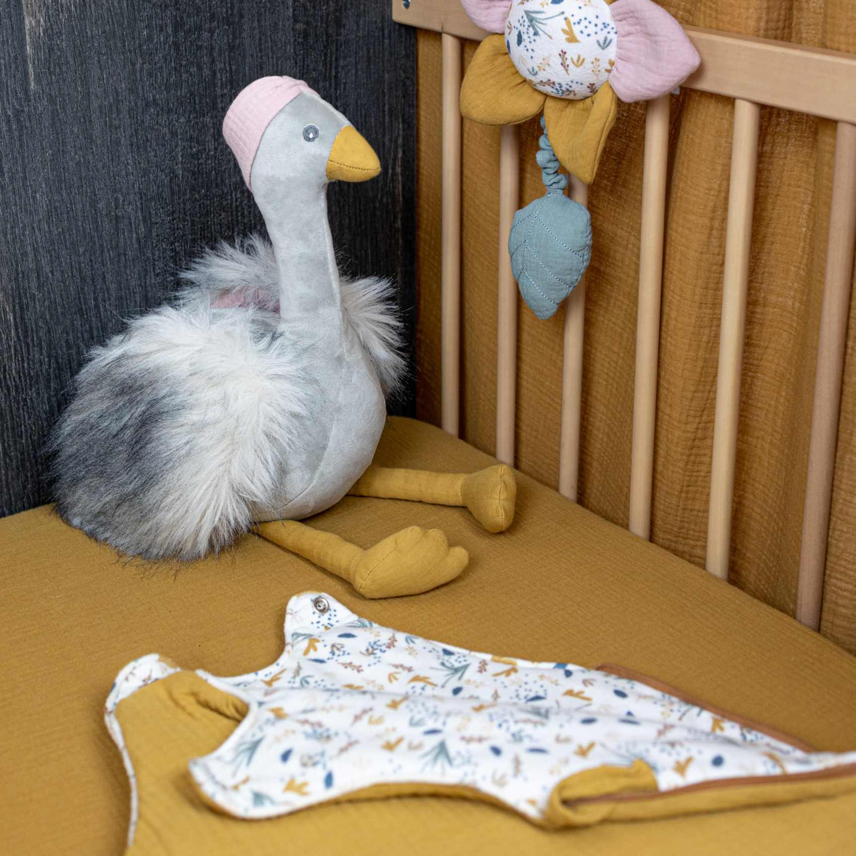 Gigoteuse bébé chaude sans manches en gaze de coton — vue 3