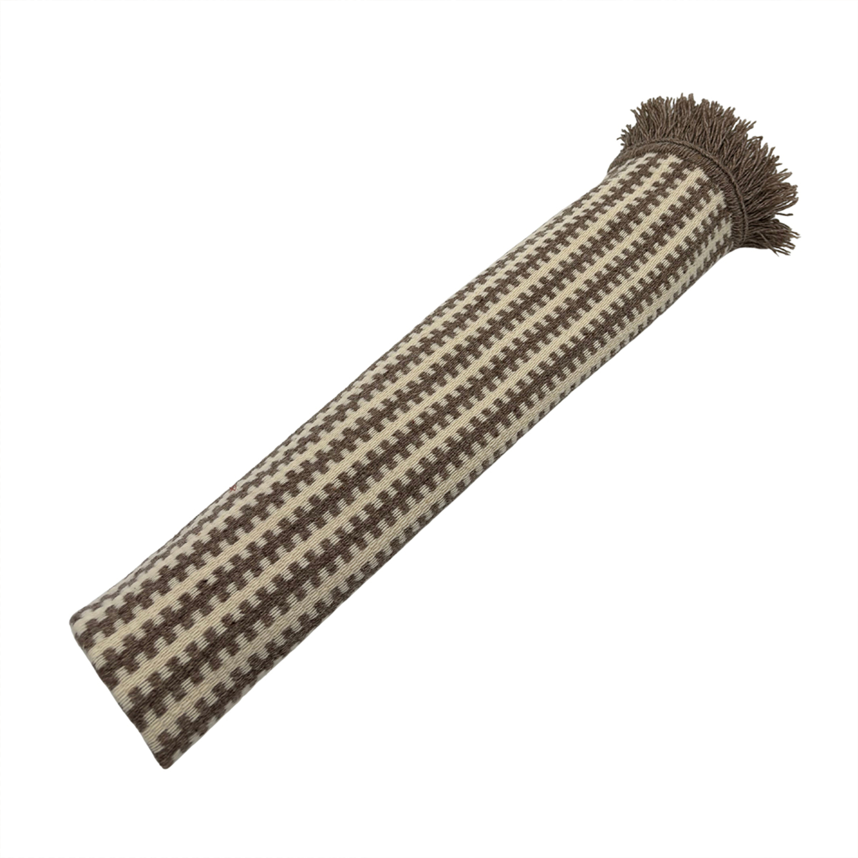 Tapis en laine et coton à motif rayé graphique — vue 3