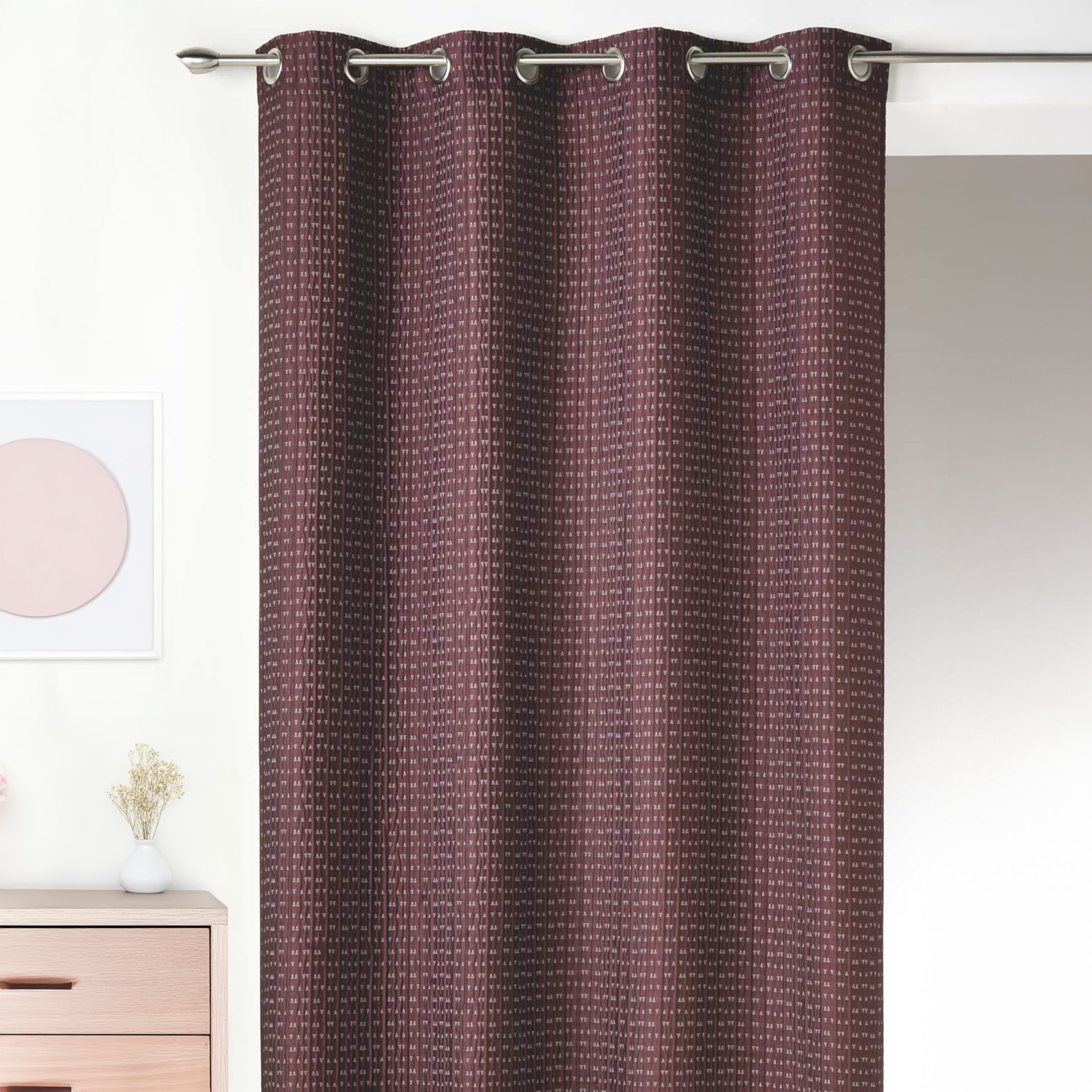 Rideau épais en Jacquard Uni à Reliefs — vue 3