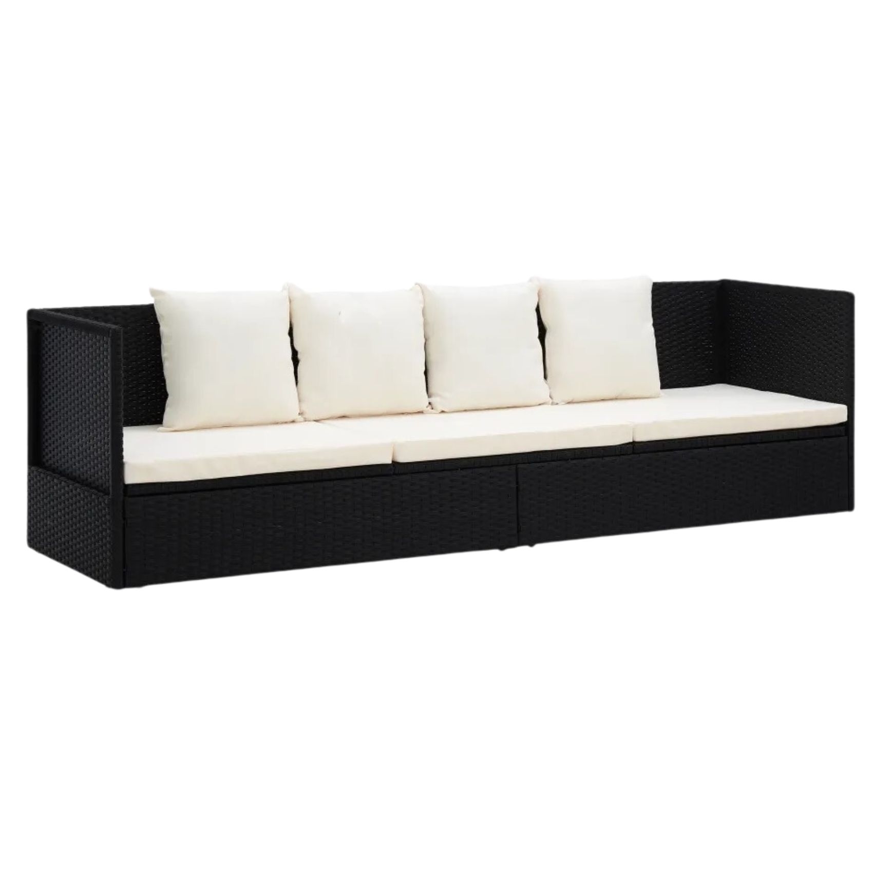 Canapé de jardin avec coussin et oreillers