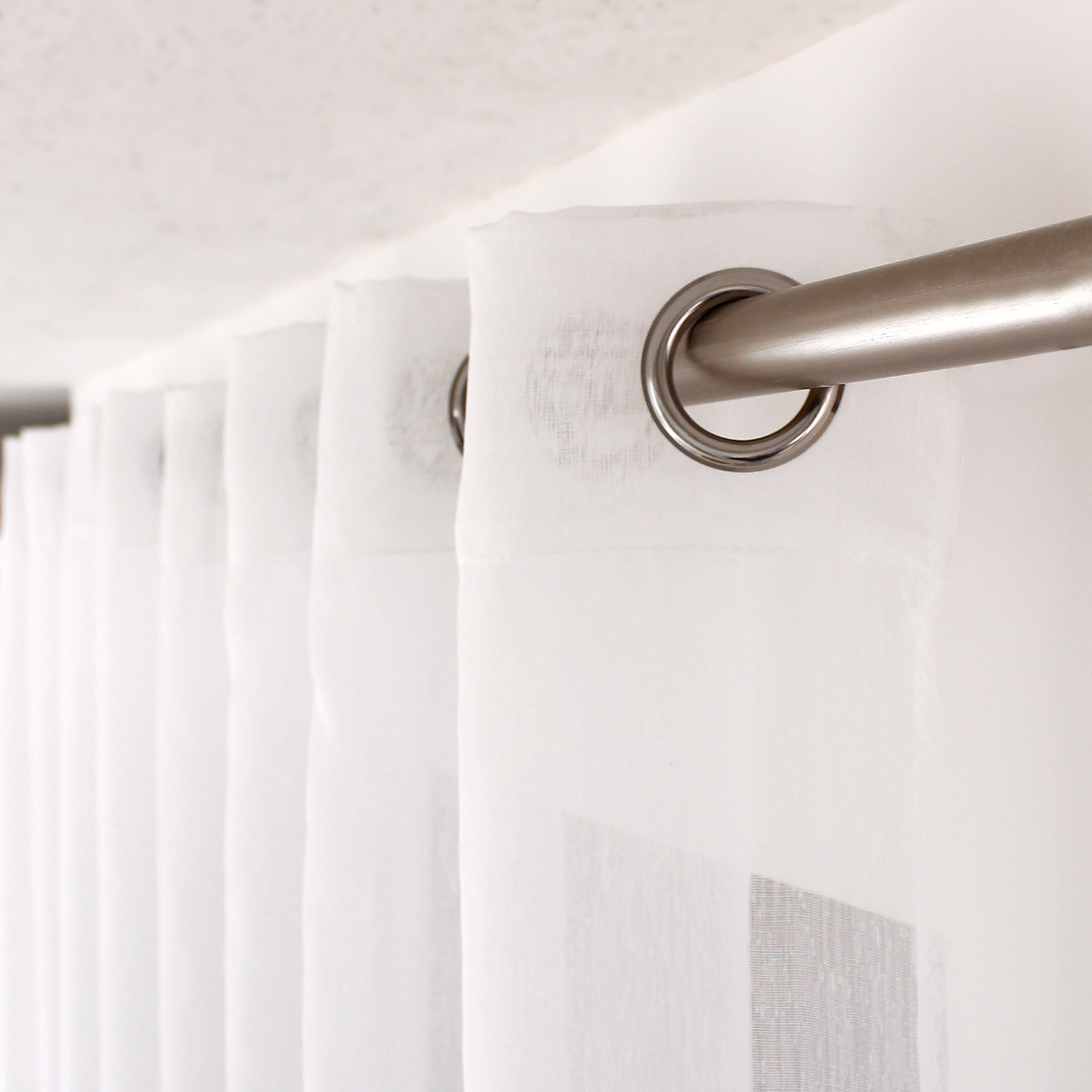 Voilage à œillets uni — vue 4